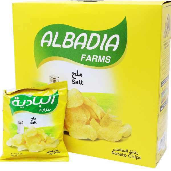 Albadia Potato Chips Salt Duplex 12x20g