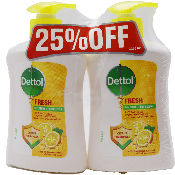 Dettol Anti-Bacterial Handwash Fresh 2X200ml