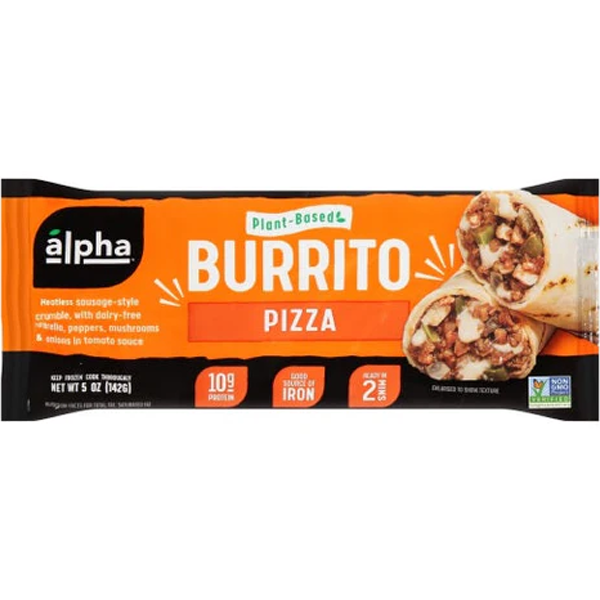 Alpha Foods Plant Based Burrito Pizza 142g