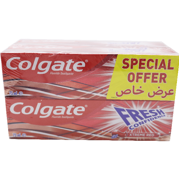 Colgate Toothpaste Fresh Confidence Red 4X75ml