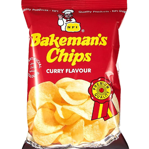 Bakemans Chips Curry Flavour 100g