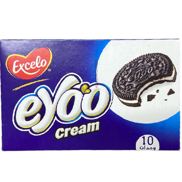 Excelo Eyoo Cream Cocoa Biscuit Filled With Vanilla Cream 260g