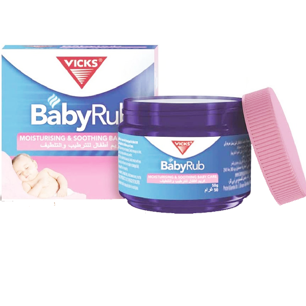 Vicks Babyrub Soothing Vapour Ointment Clear 50g