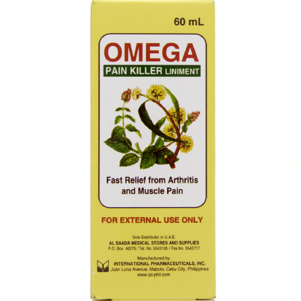 Omega Pain Killer Liniment 60ml Export