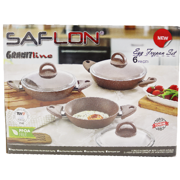 Saflon 6Pcs Egg Pan 18x20x22cm Sf7600gr