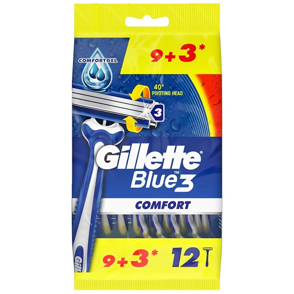 Gillette Blue 3 Comfort Razor 9+3