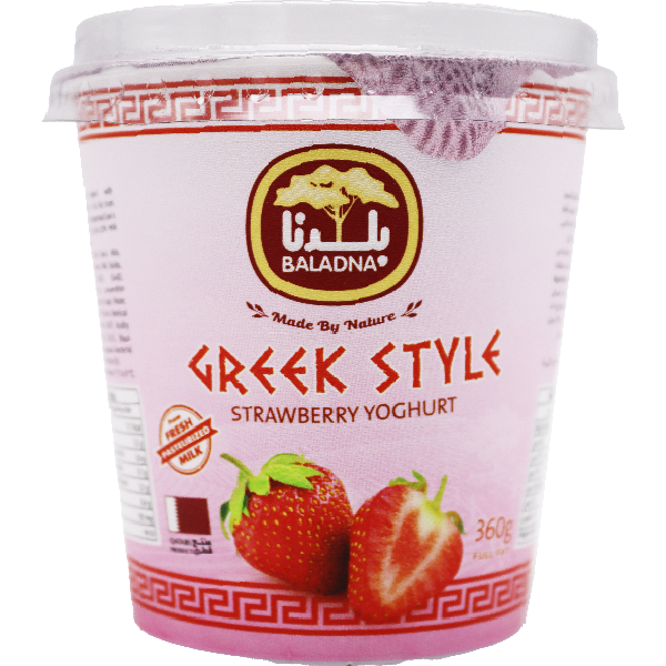 Baladna Strawberry Greek Yoghurt 360g