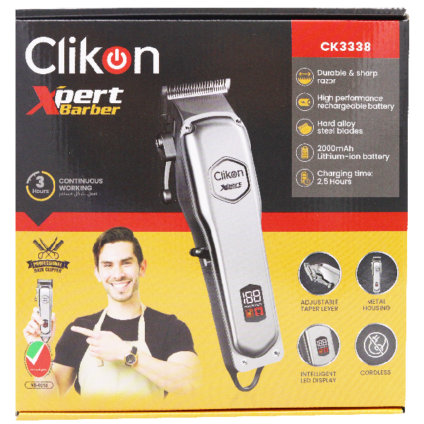 Clikon Hair Clipper Ck3338 Rechargeable