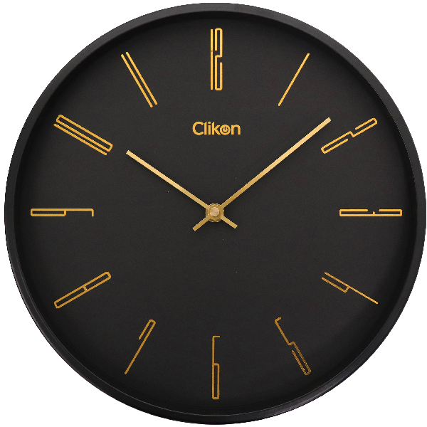 Clikon Wall Clock With Metal Frame 12Inch Ck1122