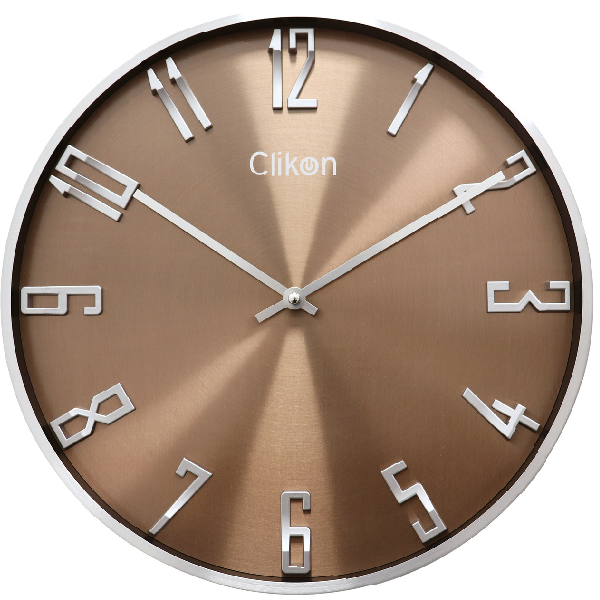 Clikon Premium Wall Clock With Aluminium Frame 13.7Inch Ck1128