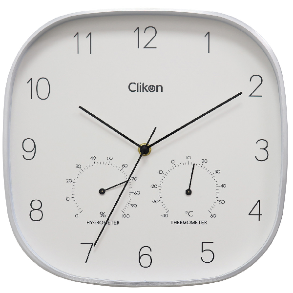 Clikon Wall Clock With Aluminium Frame 11.5Inch Ck1126