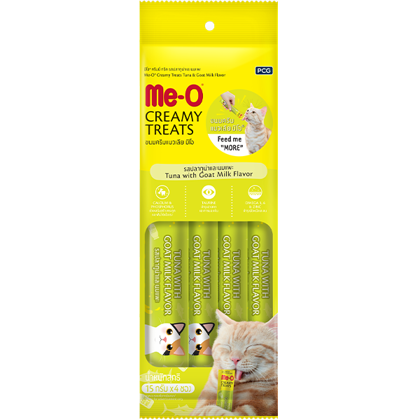 Me-o Cat Creamy Treats - Tuna With Goat Milk 60g