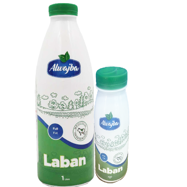 Al Wajba Plain Laban Full Fat 1L + 200ml