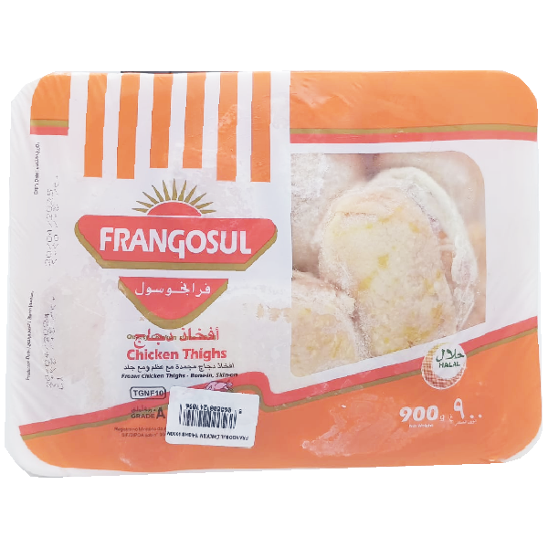 Frangosul Frozen Chicken Thighs Bone-In Skin On 900g