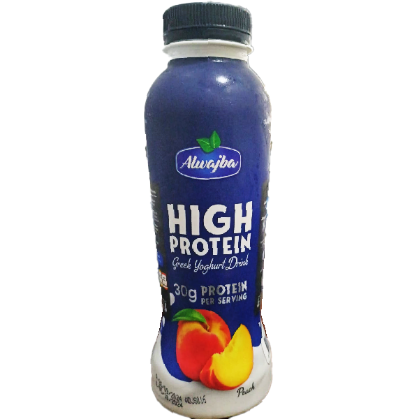 Al Wajba Peach Protein Yogurt Drink 330ml