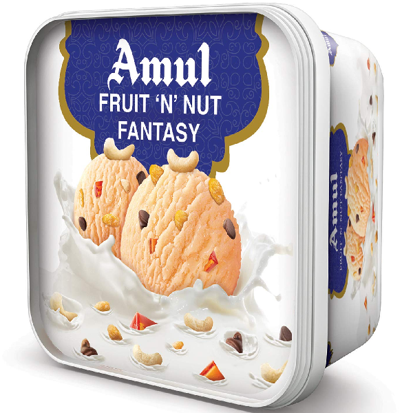 Amul Fruit N Nut Fantasy Ice Cream 1L