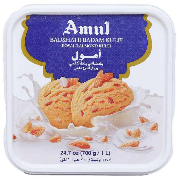 Amul Badshahi Badam Kulfi Ice Cream 700g