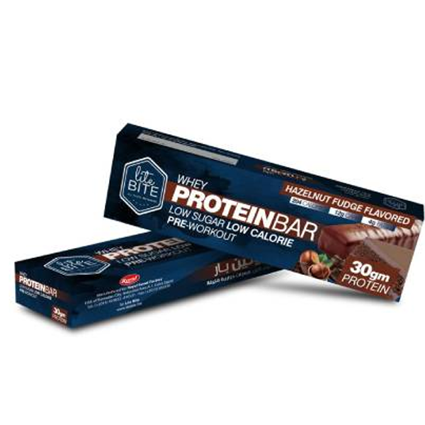 Lite Bite 30% Whey Protein Bar Hazelnut Fudge 70g