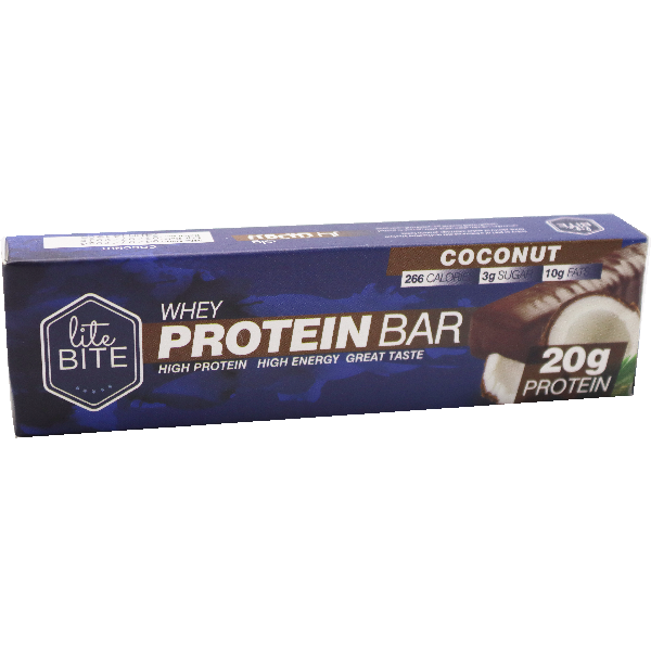 Lite Bite 30% Whey Protein Bar Coconut 70g