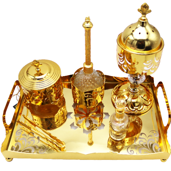 Golden Bridal Incense Burner 4pc