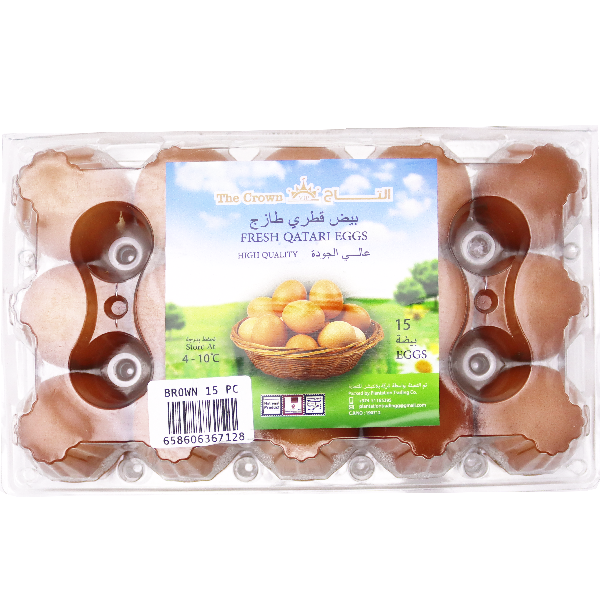 The Crown Fresh Qatar Brown Egg 15pc