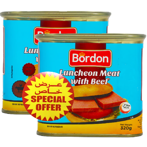 Bordon Luncheon Meat With Beef 2x320g