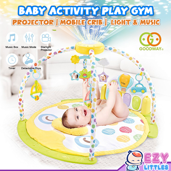 Goodway Baby Kick & Play Gym With Projector & Mobile