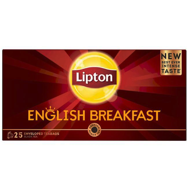 Lipton English Breakfast Black Tea Bags 25X2g