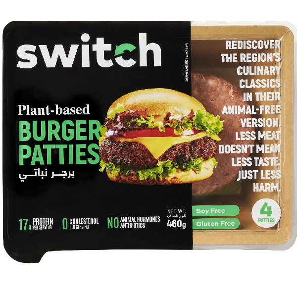 Switch Plant Based Burger Patties 460g (4X115g)