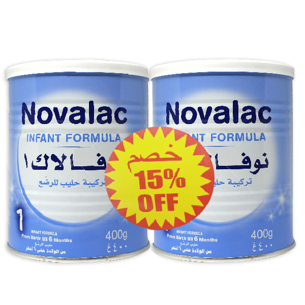 Novalac Baby Milk No-(01) 2X400g 15% Off