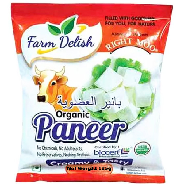 Farm Delish Organic Paneer 125g