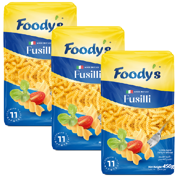 Foodys Pasta Fussili 3X450g