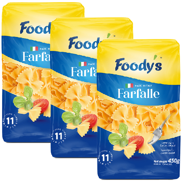 Foodys Pasta Farfalle 3X450g