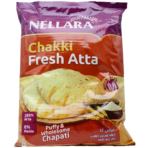 Nellara Chakki Fresh Atta 5Kg