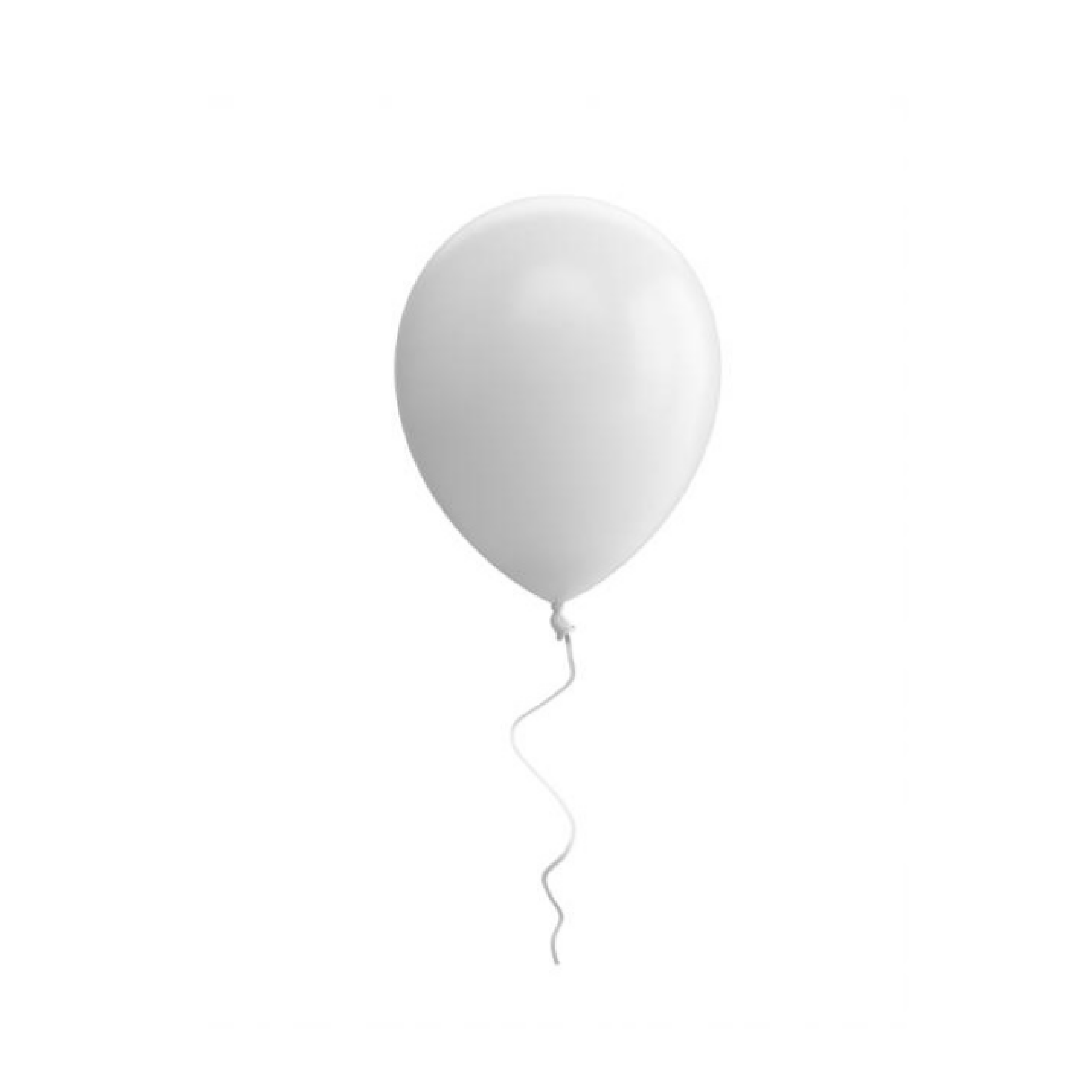 12 Inch Standard White Balloon