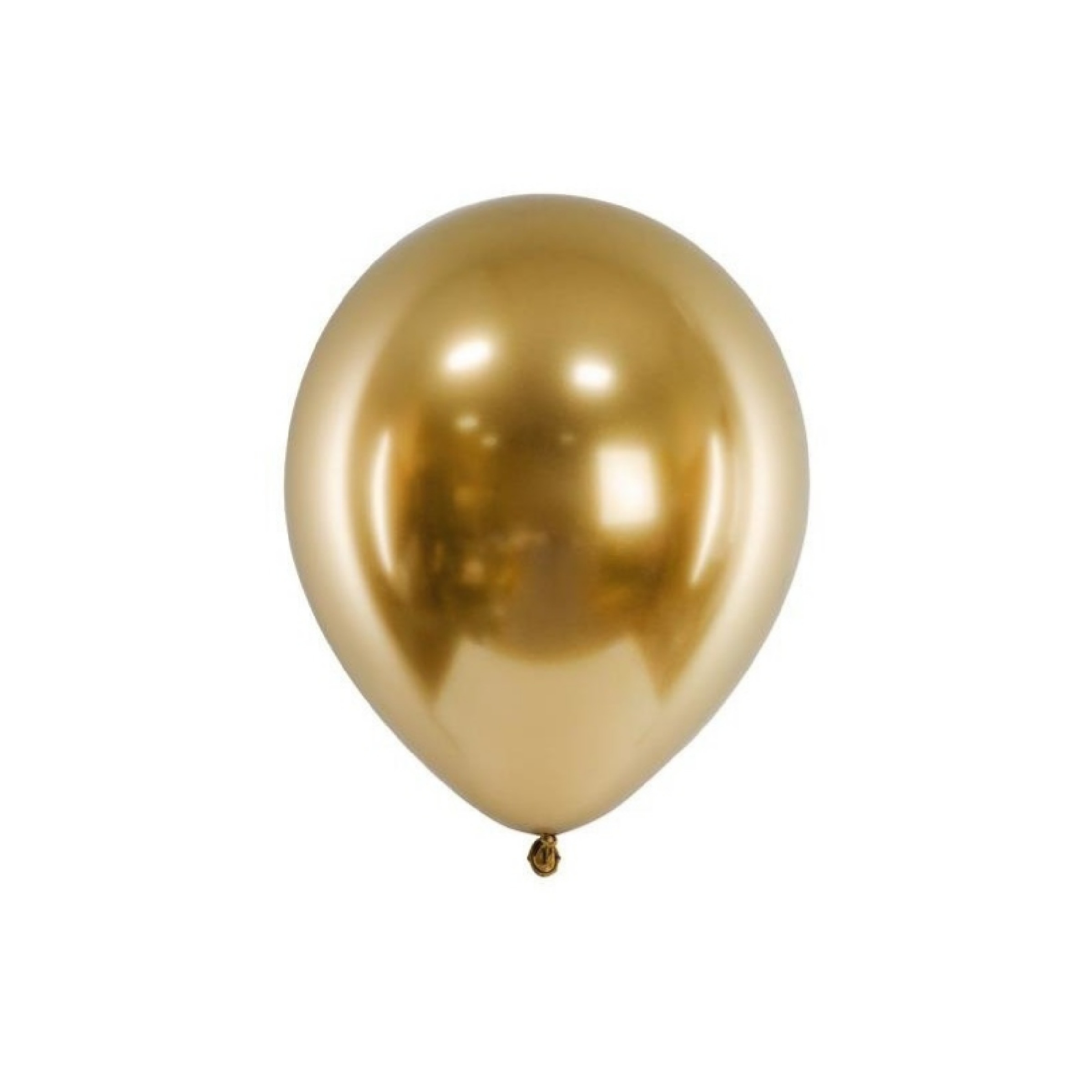 12 Inch Chrome Gold Balloon 1Pc With Helium