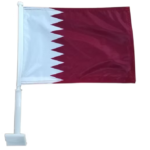 Qatar National Car Flag No-13 25X40Cm