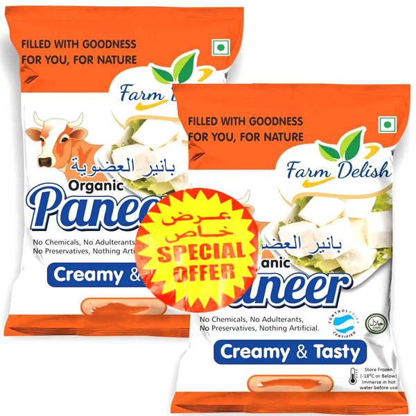 Farm Delish Organic Paneer 2x200g